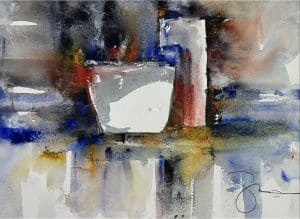 Steve Griggs watercolor demonstration painting